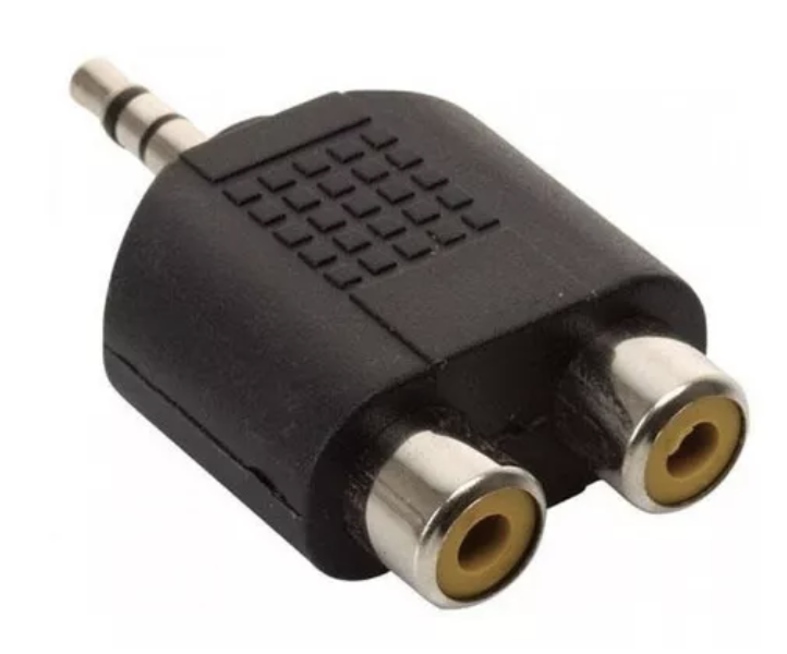 Adaptador en Y de 2 RCA hembra a Minijack 3,5 mm macho estéreo ADAM HALL 7550